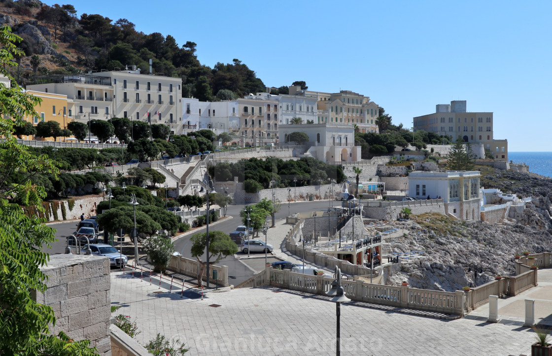 "Santa Cesarea Terme - Scorcio del centro abitato" stock image