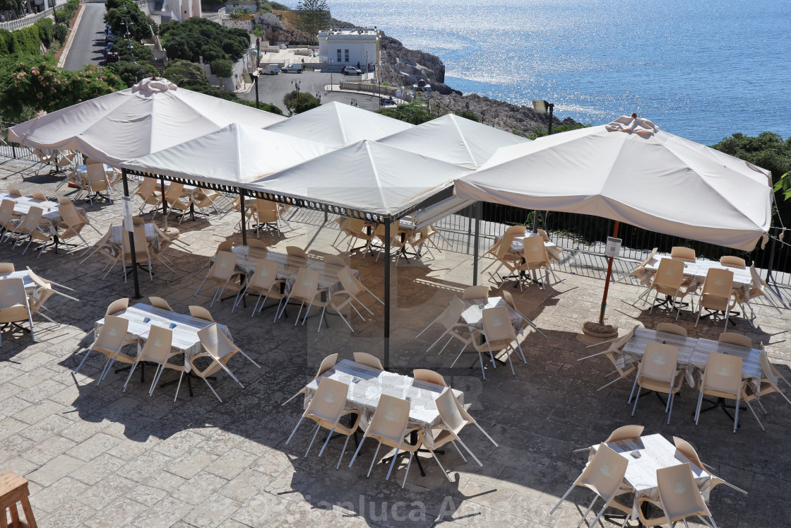 "Santa Cesarea Terme - Ristorante all'aperto" by Gianluca Amato - $2.47 "Santa Cesarea Terme - Ristorante all'aperto" stock image