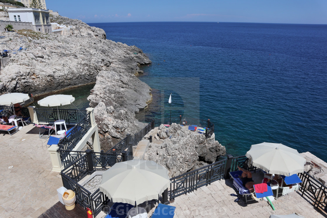 "Santa Cesarea Terme - Panorama dal Lido Caicco" stock image