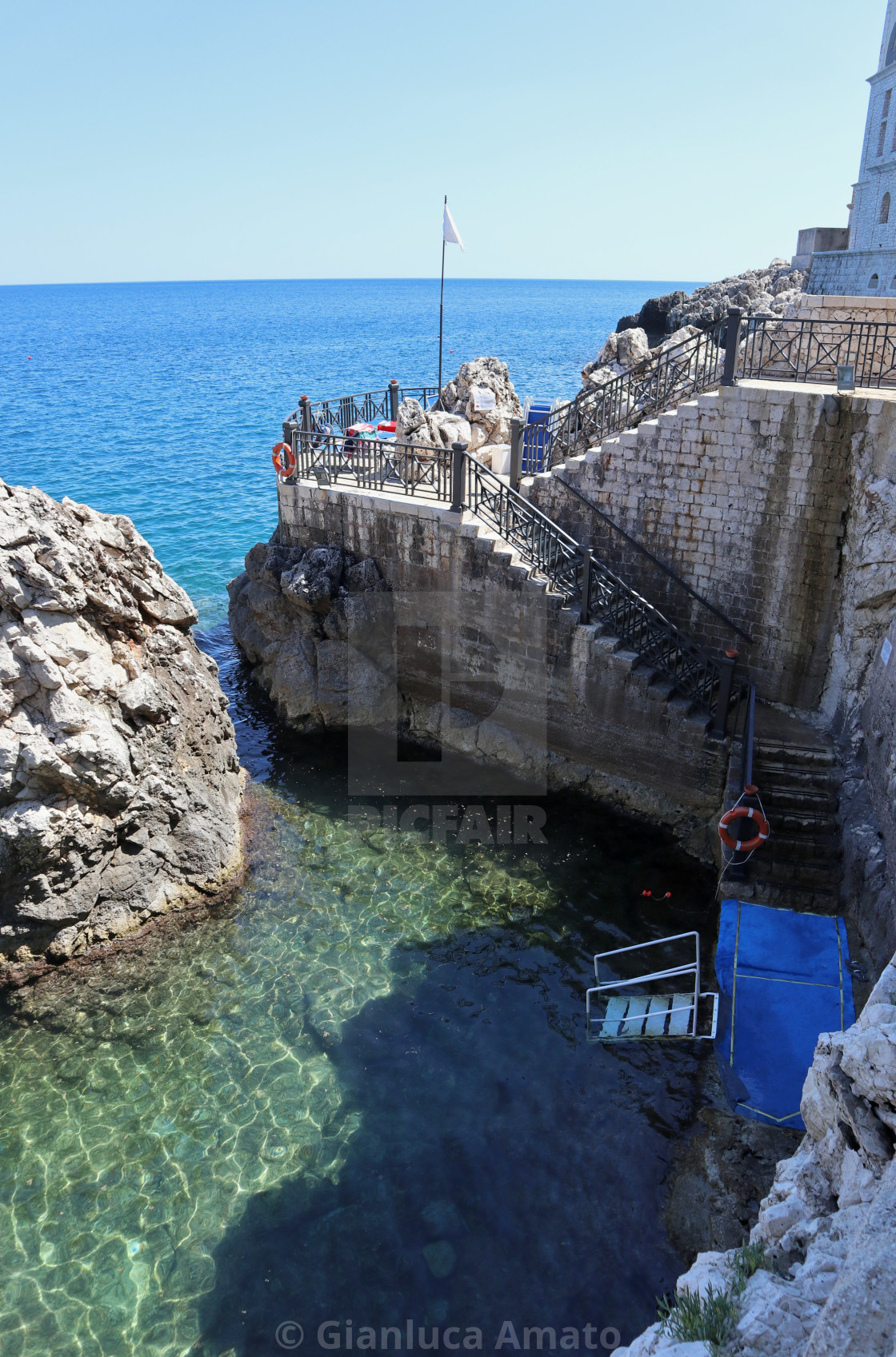 "Santa Cesarea Terme - Spiaggia al Lido Caicco" stock image