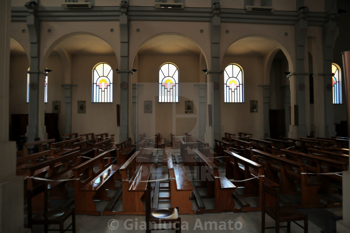 "Calitri - Interno di San Canio Martire" stock image