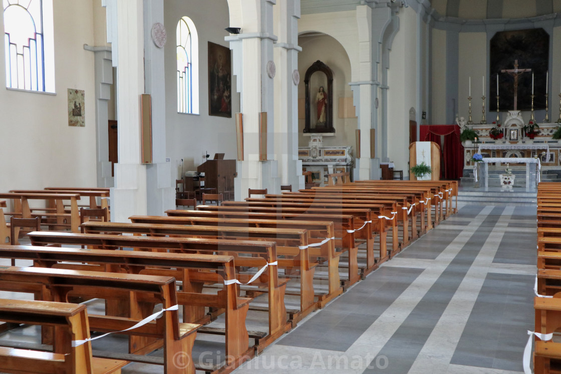 "Calitri - Interno della Chiesa di San Canio Martire" stock image