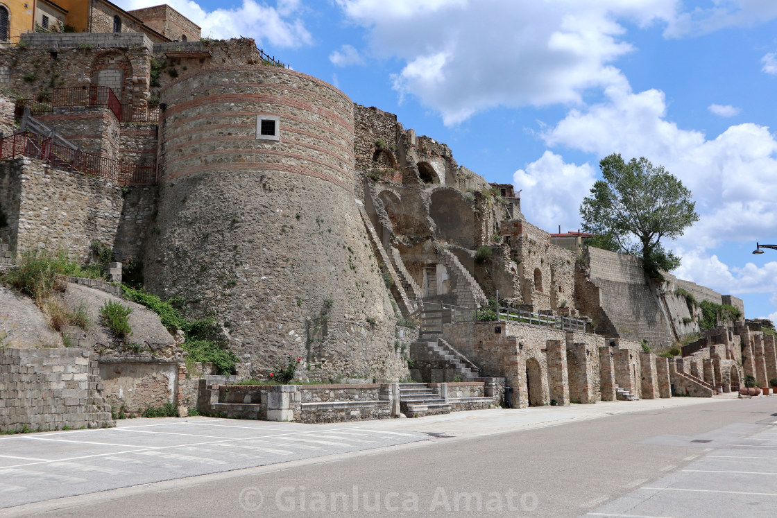 "Calitri - Torre di Nanno dell'antica fortificazione" stock image