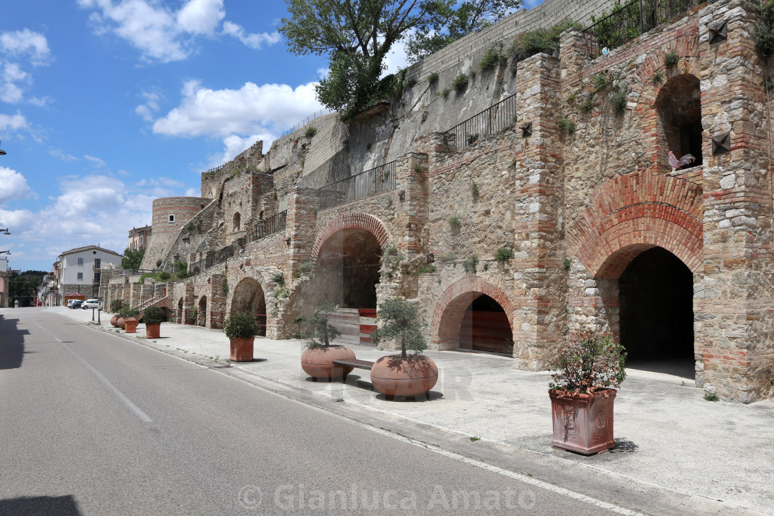 "Calitri - Scorcio dell'antica fortificazione" stock image