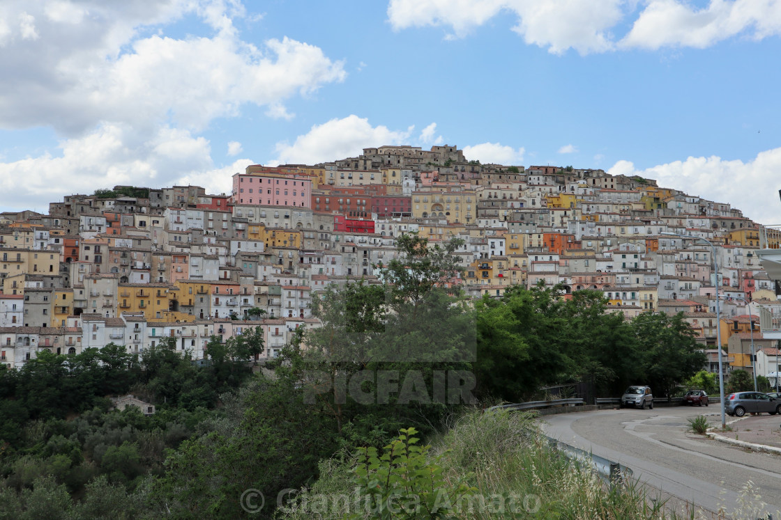 "Calitri - Panorama del borgo dalla strada provinciale" stock image