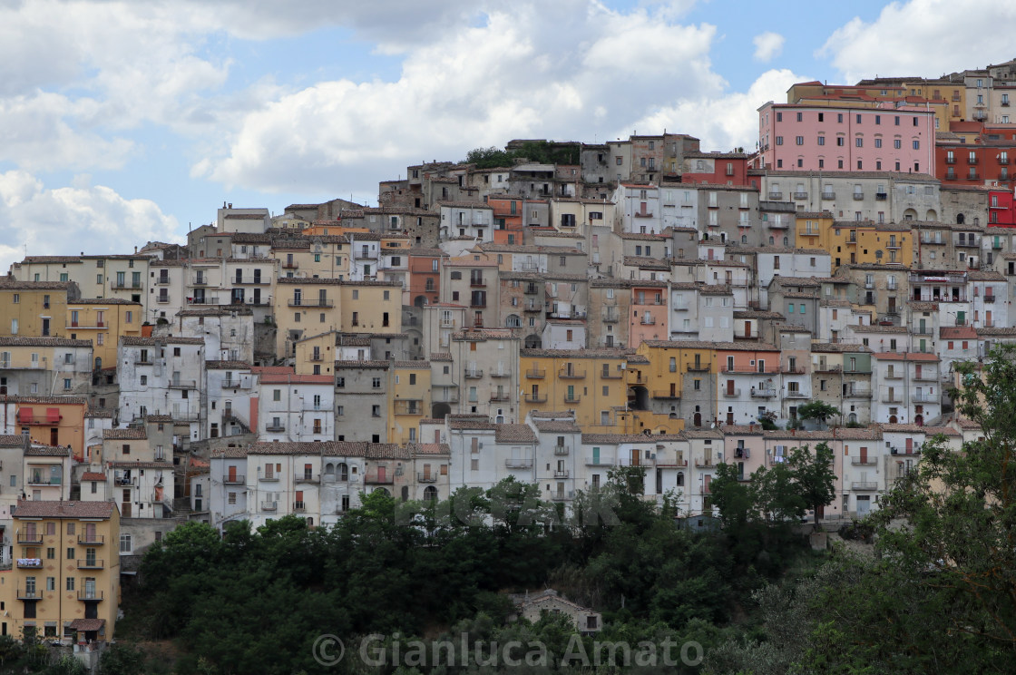 "Calitri - Panorama del borgo" stock image