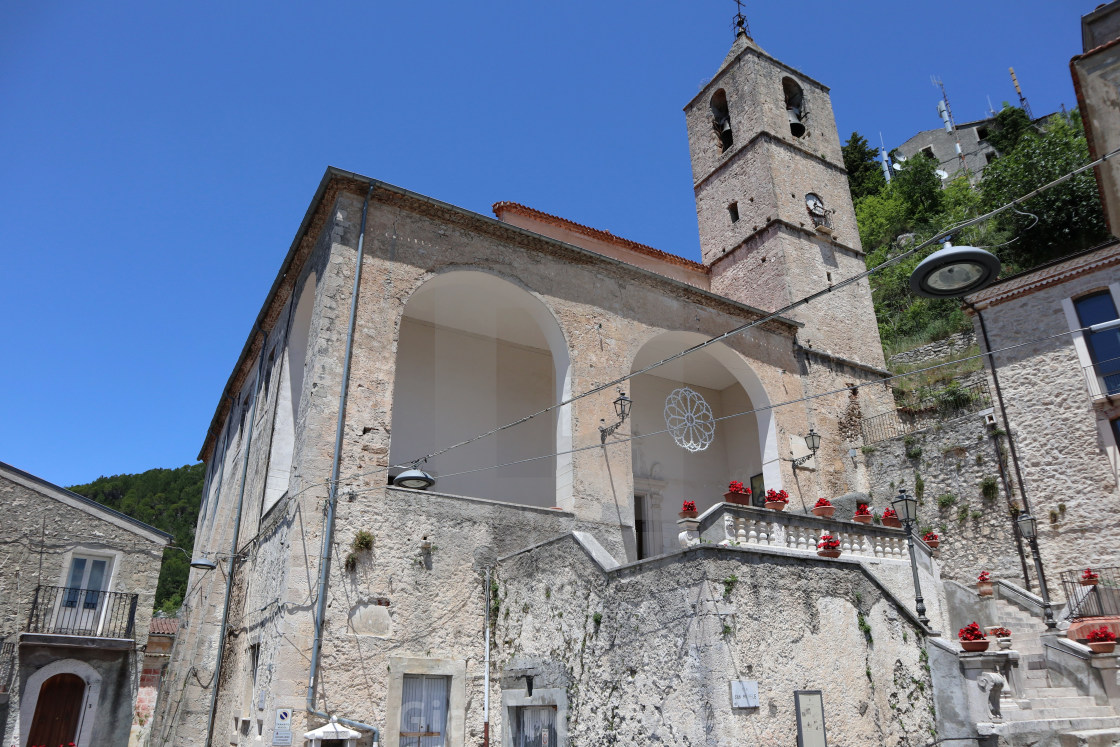 "Pesche - Chiesa di San Michele Arcangelo" stock image