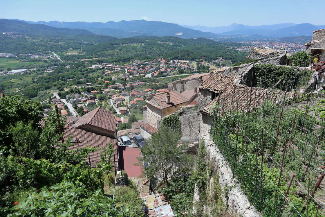 "Pesche - Scorcio panoramico dal sentiero" stock image