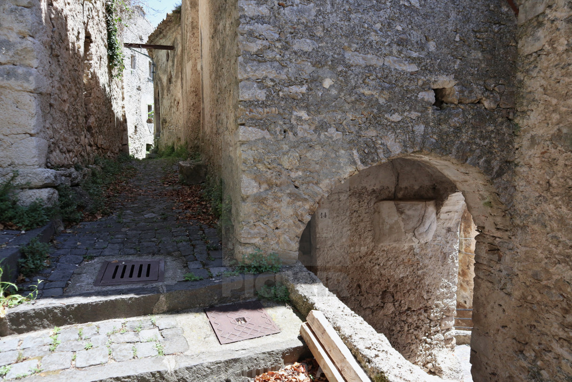 "Pesche - Scale per il borgo fortificato" by Gianluca Amato - $2.54 "Pesche - Scale per il borgo fortificato" stock image