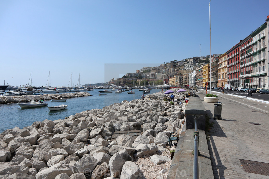 "Napoli - Scorcio di Mergellina dal lungomare" stock image