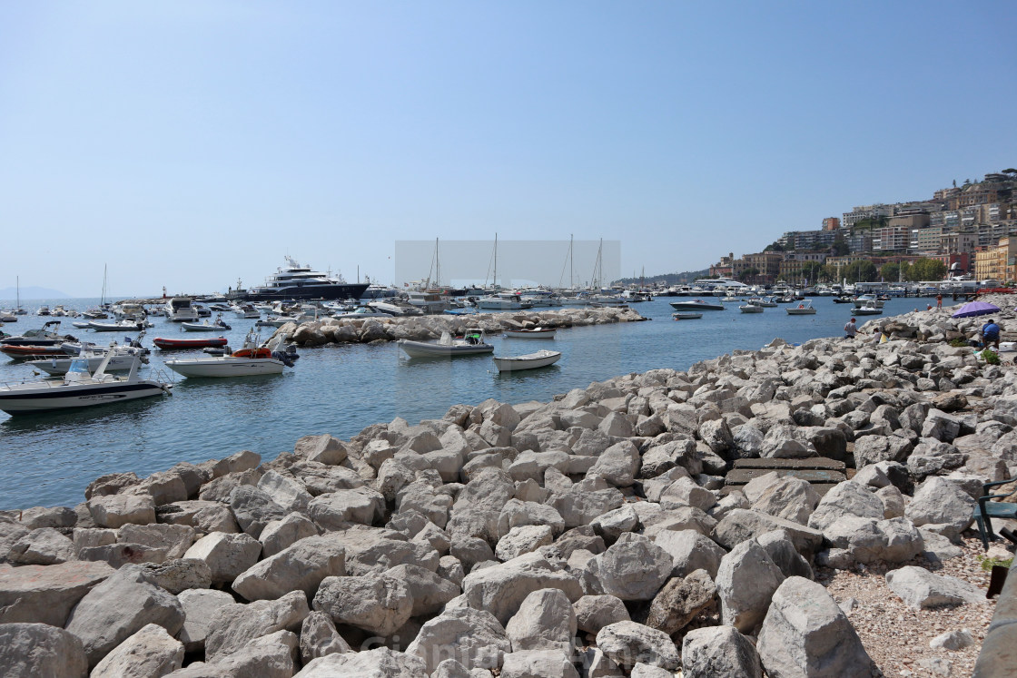 "Napoli - Scogliera a Mergellina" stock image