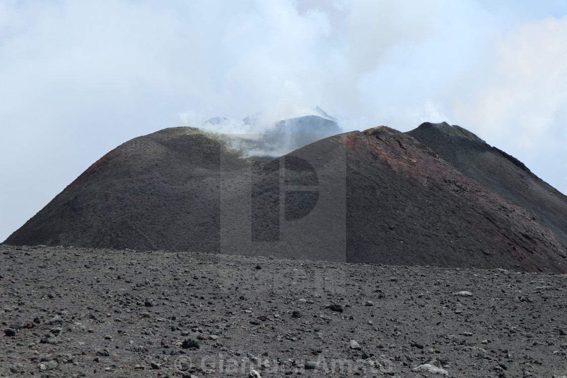 "Etna - Bocca del cratere sud est" stock image