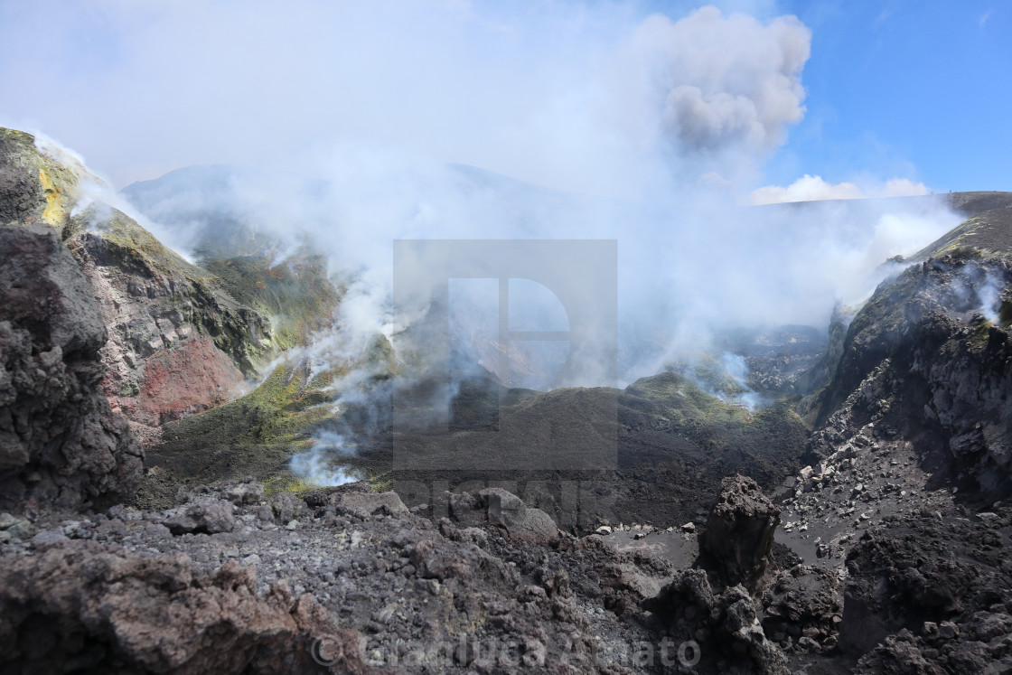 "Etna - Caldera del cratere Bocca Nuova" stock image