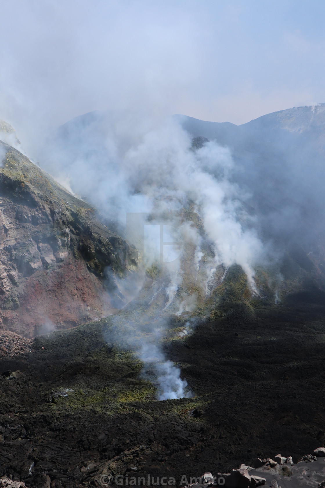 "Etna - Caldera del cratere di Bocca Nuova" stock image