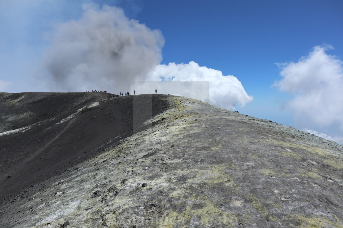 "Etna - Bordo del cratere Bocca Nuova" stock image