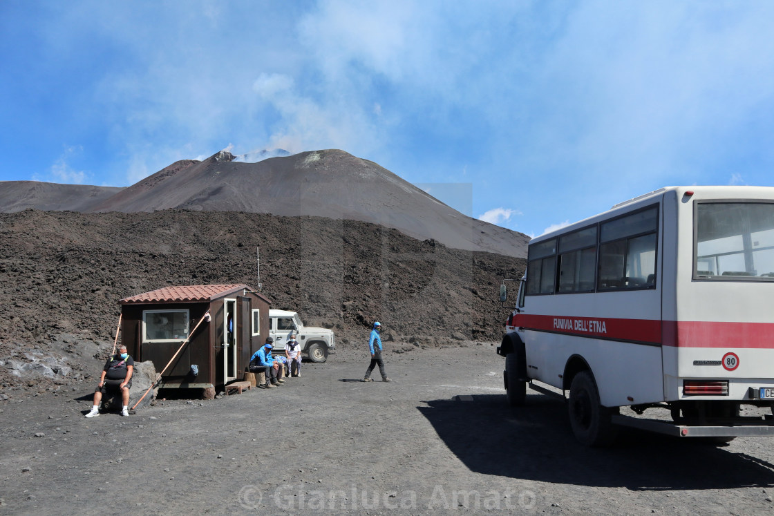 "Etna - Piazzale di Torre del Filosofo" stock image