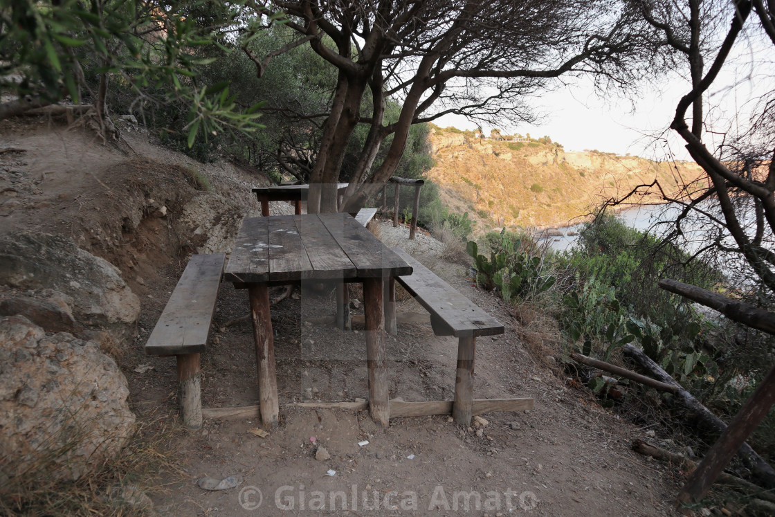 "Milazzo - Area pic nic a Capo Milazzo" stock image