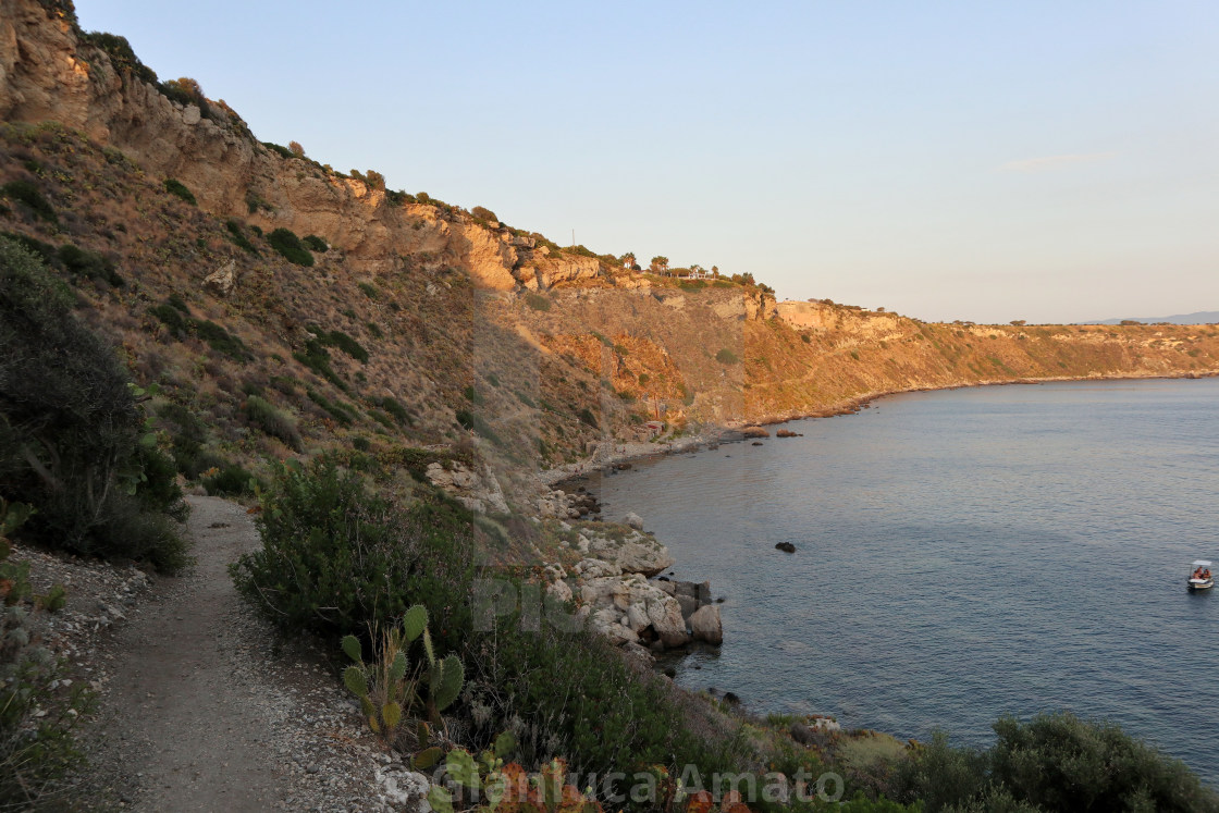 "Milazzo - Sentiero costiero a Capo Milazzo" stock image