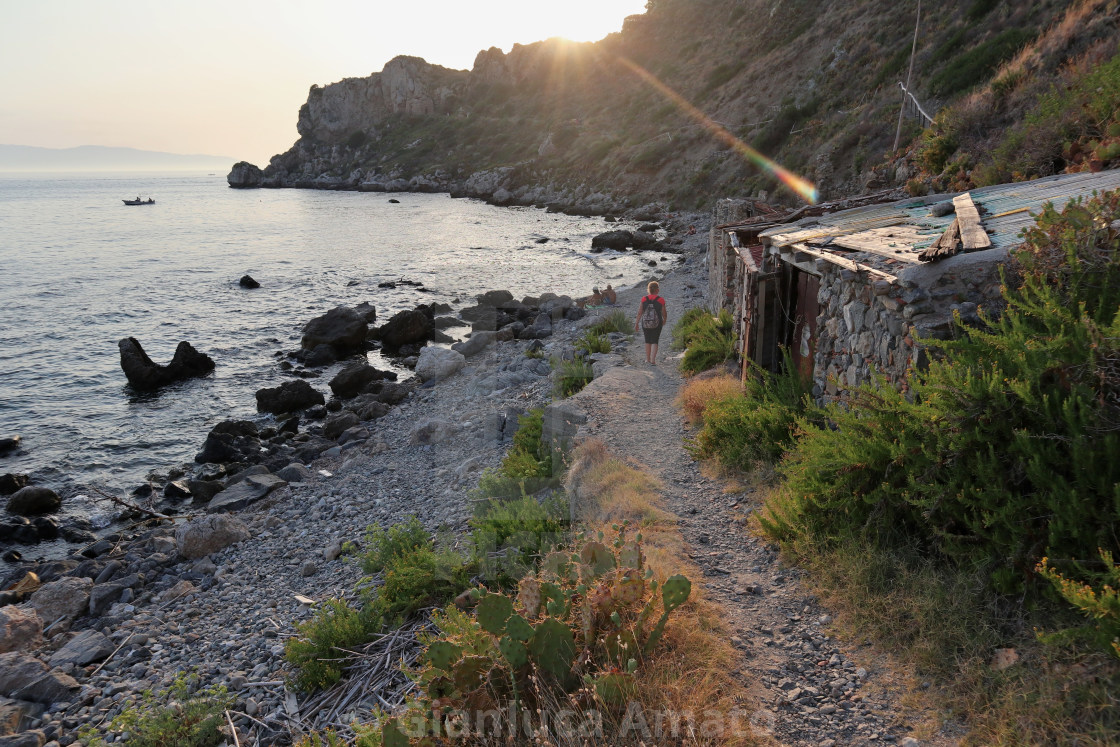 "Milazzo - Sentiero della baia di Sant'Antonio" stock image