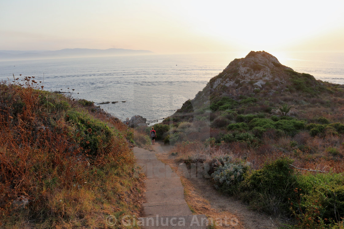 "Milazzo - Scalinata per il Laghetto di Venere" stock image