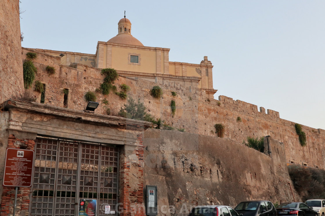 "Milazzo - Scorcio del Duomo Antico dall'ingresso del castello" stock image