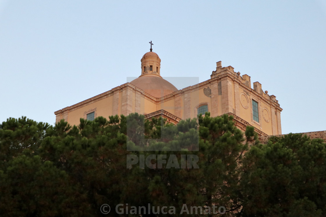 "Milazzo - Scorcio del Duomo Antico da Via Castello" stock image