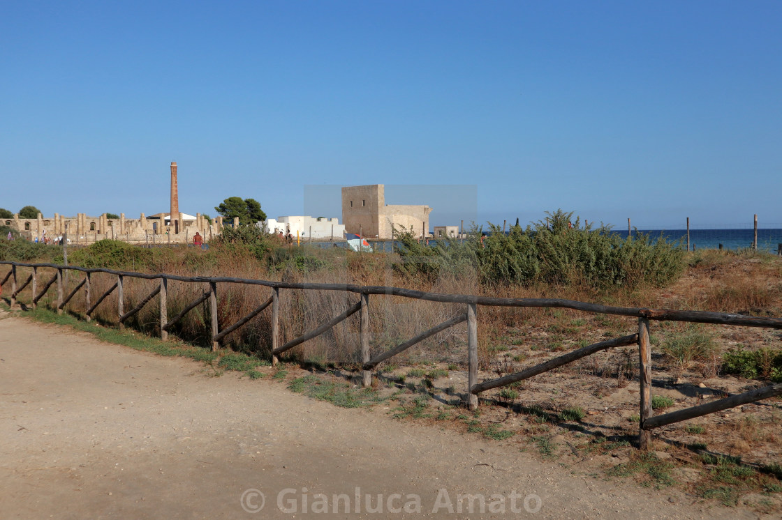 "Vendicari – Sentiero per la tonnara" stock image