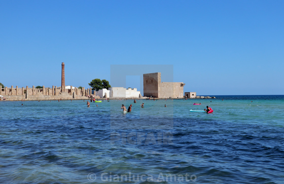 "Noto - Tonnara di Vendicari" stock image