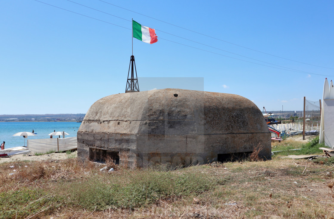 "Priolo Gargallo – Casamatta sull'istmo di Thapsos" stock image