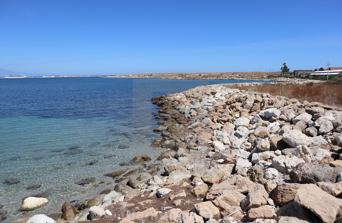 "Priolo Gargallo – Scogliera della Penisola Magnisi" stock image