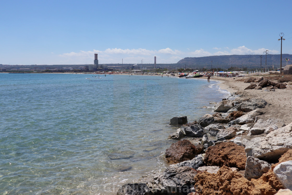 "Priolo Gargallo – Spiaggia libera di Marina di Melilli" stock image