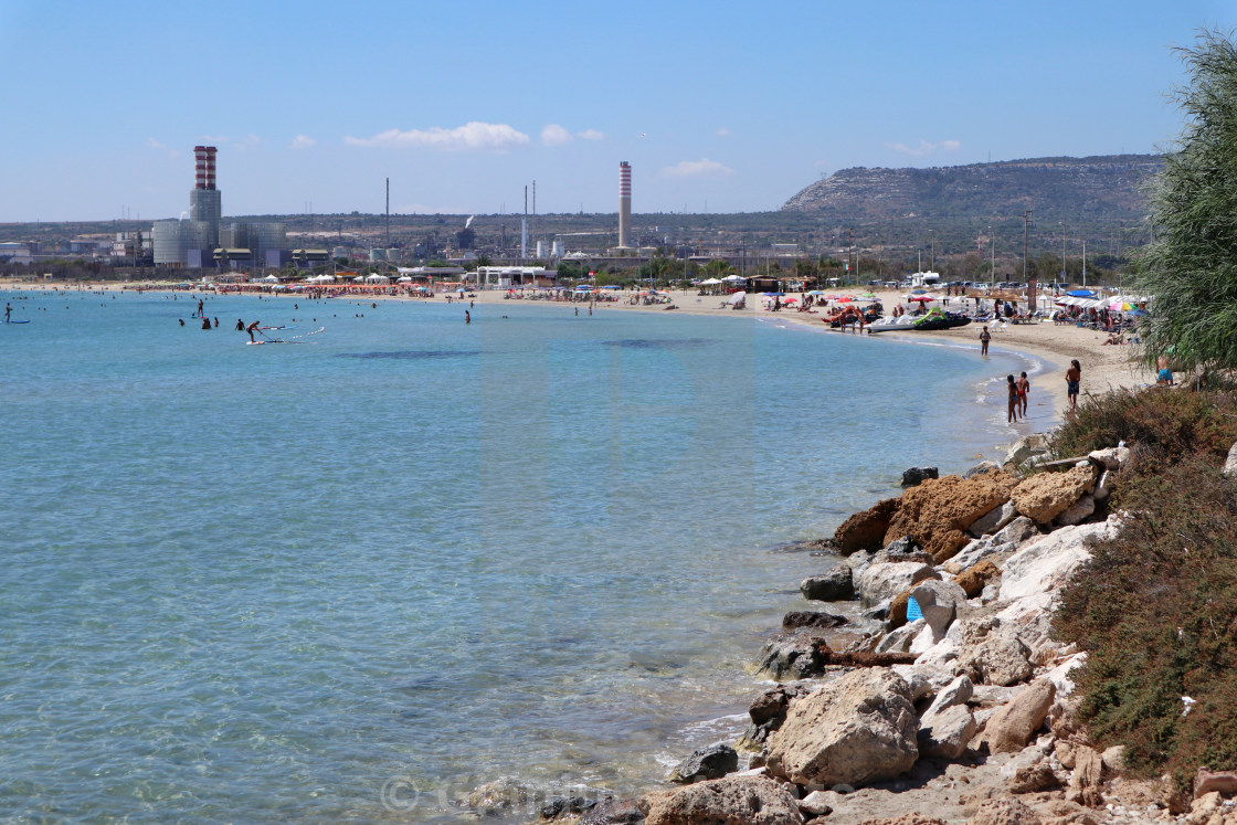 "Priolo Gargallo – Costa di Marina di Melilli" stock image