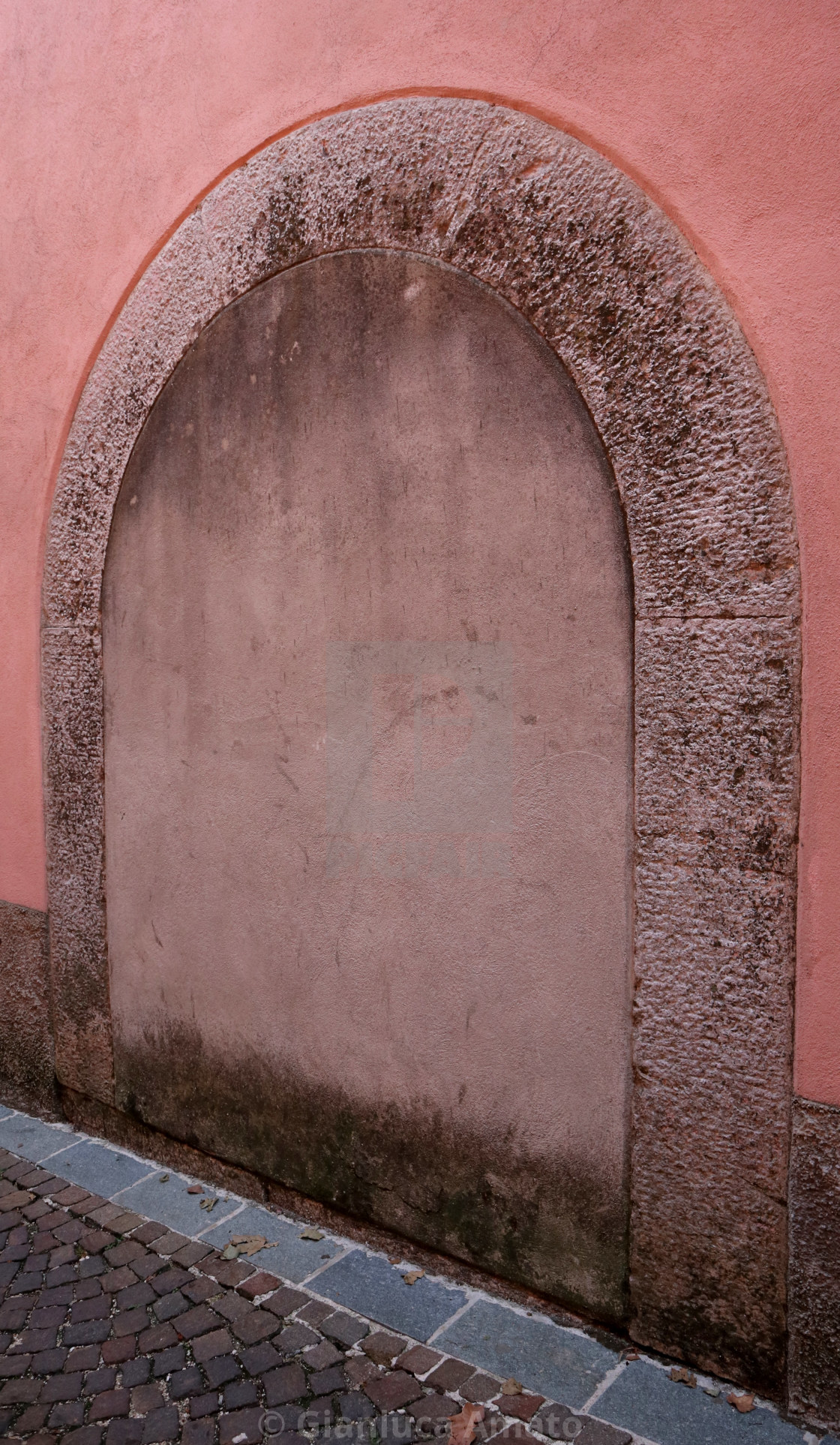 "Nusco - Arco Murato del centro storico" stock image