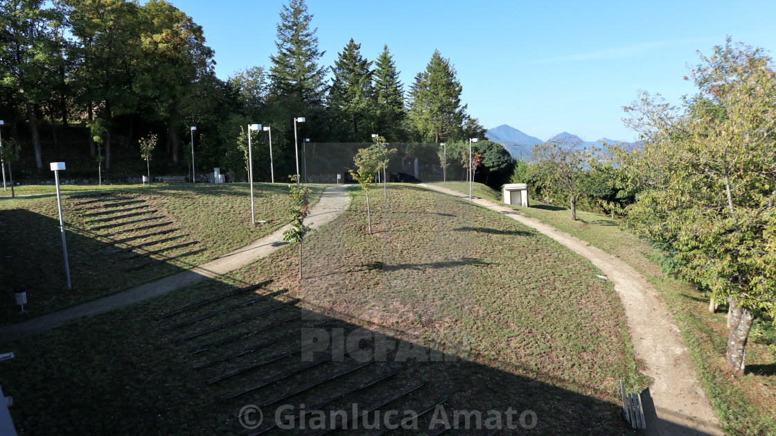 "Nusco - Scorcio di Parco Castello" stock image