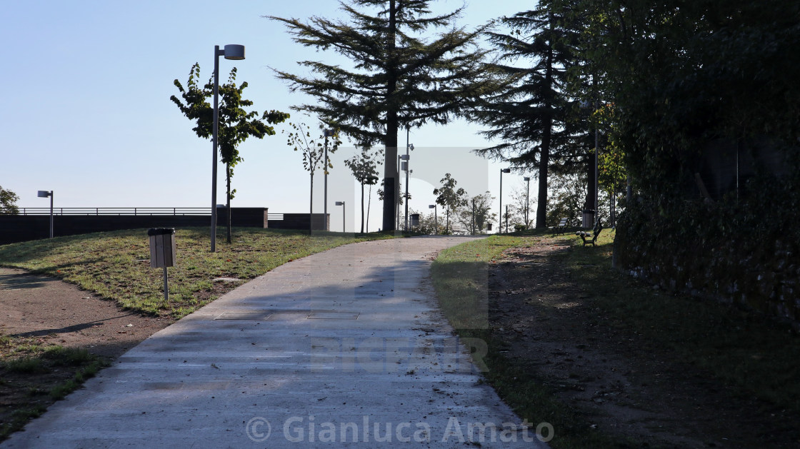 "Nusco - Vialetto a Parco Castello" stock image