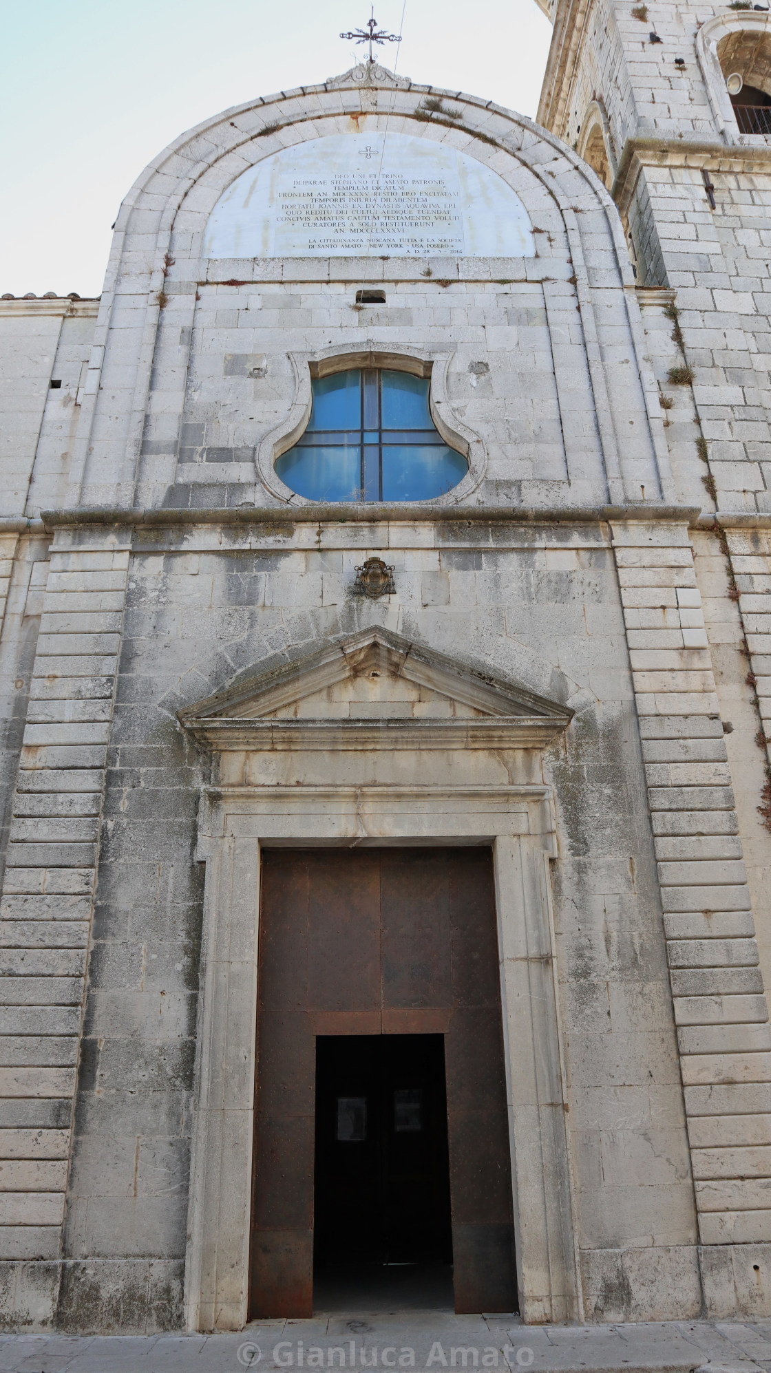 "Nusco - Entrata del duomo" stock image