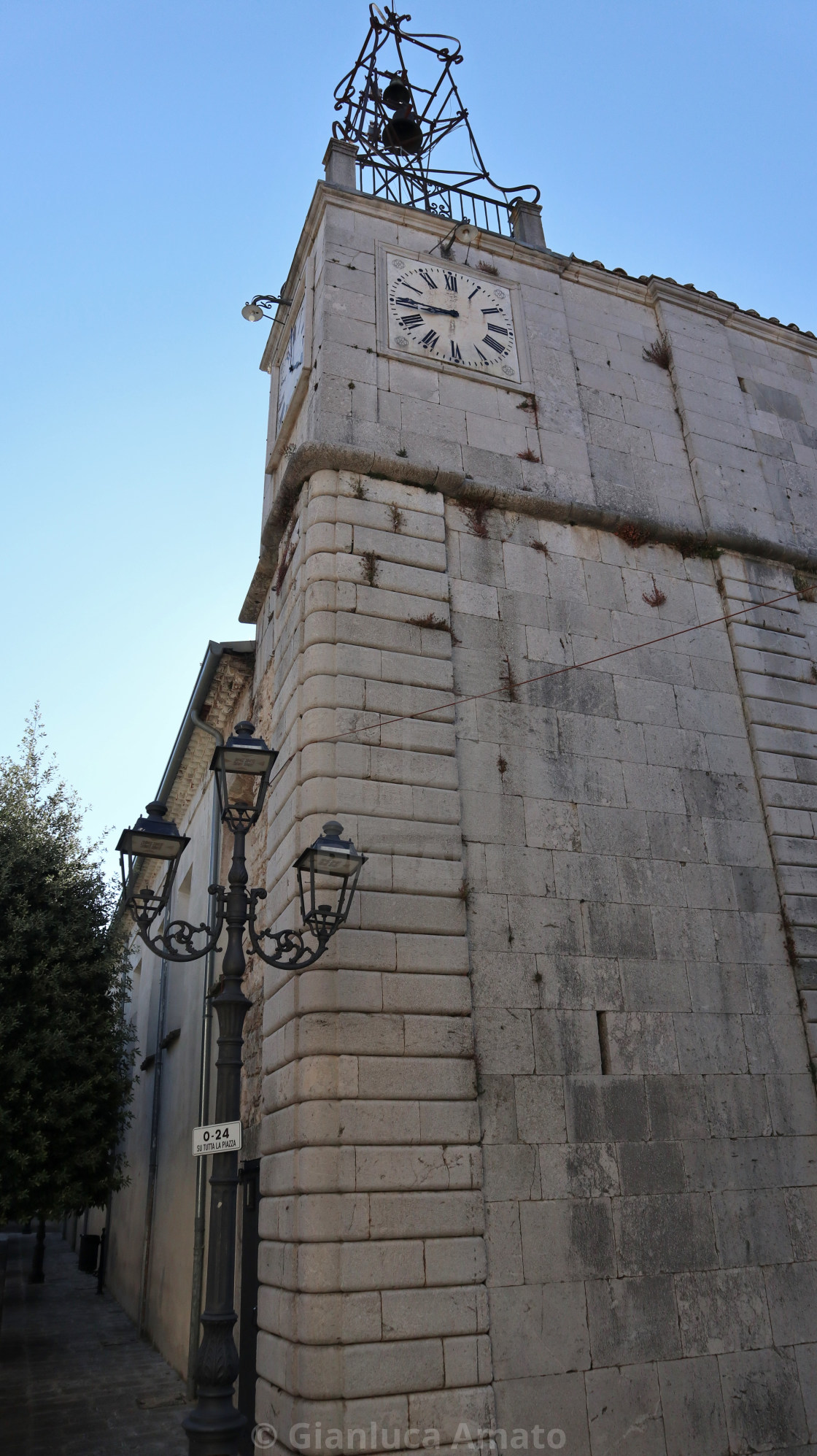 "Nusco - Orologio della cattedrale" stock image