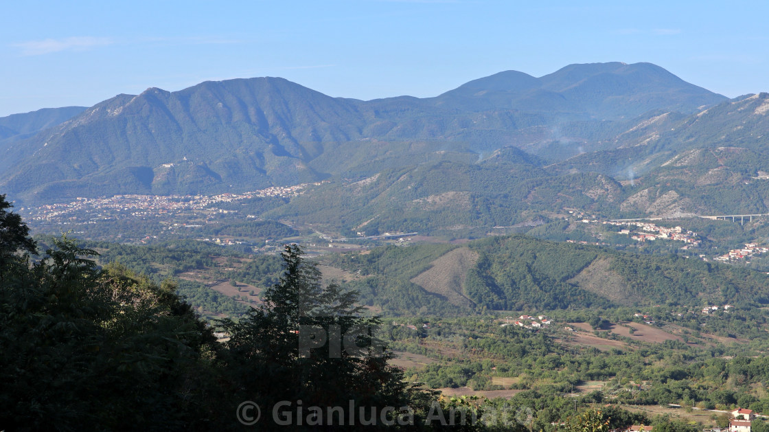 "Nusco - Panorama verso Montella" stock image