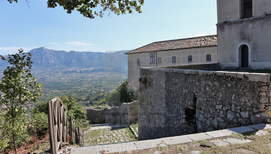 "Montella - Scorcio del Monastero del Monte" stock image