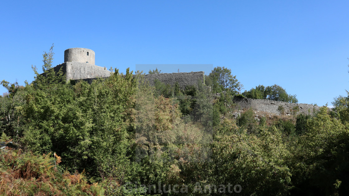 "Montella - Castello del Monte tra i castagneti" stock image