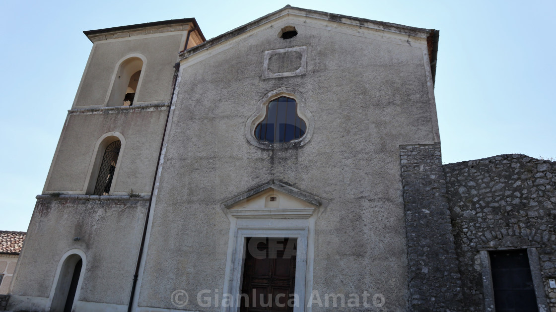 "Montella - Facciata della Chiesa di Santa Maria della Neve" stock image