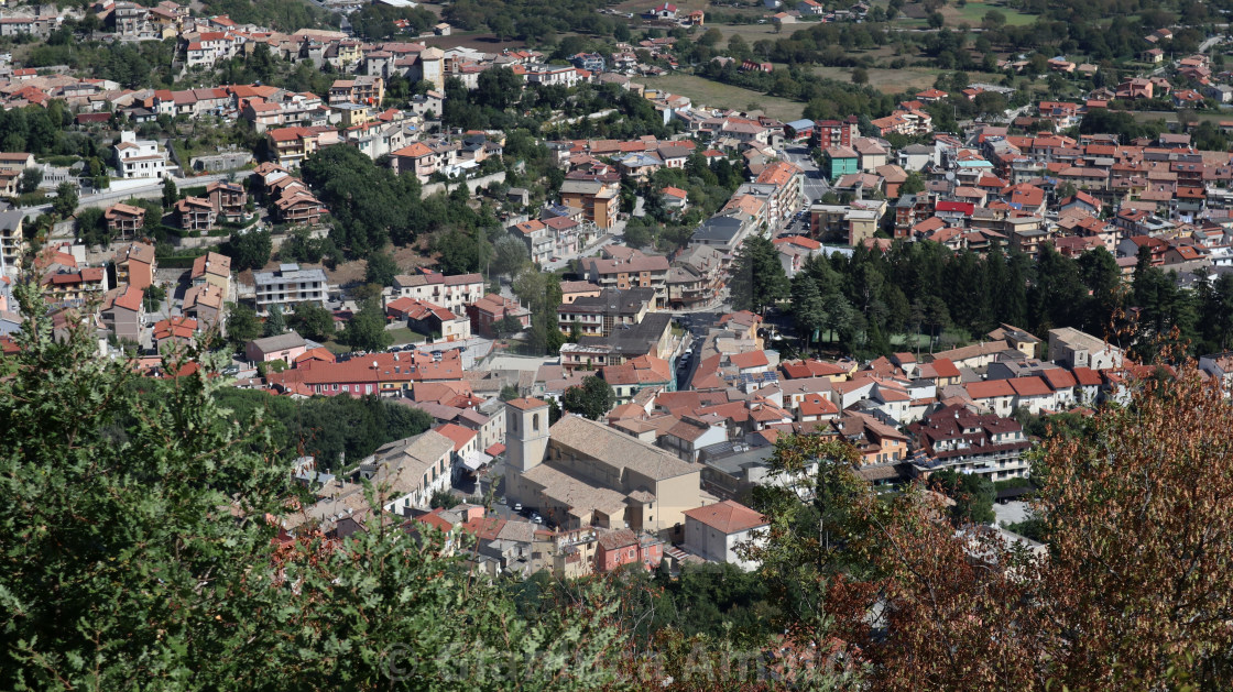 "Montella - Il borgo dal Monastero del Monte" stock image