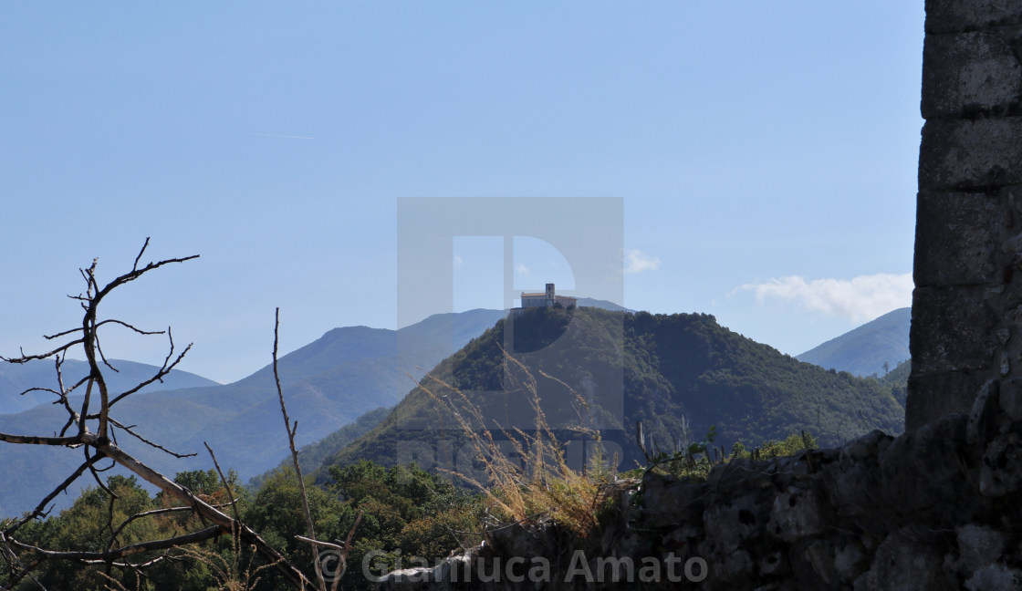 "Montella - Santuario del Salvatore dal Monastero del Monte" stock image