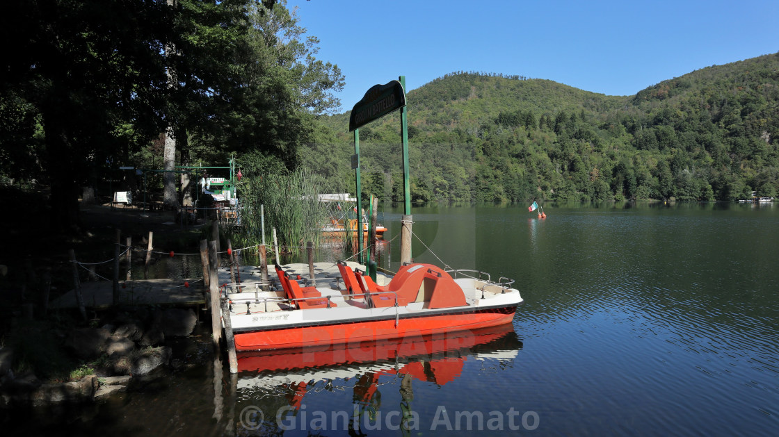 "Monticchio - Pedalò sull Lago Piccolo" stock image