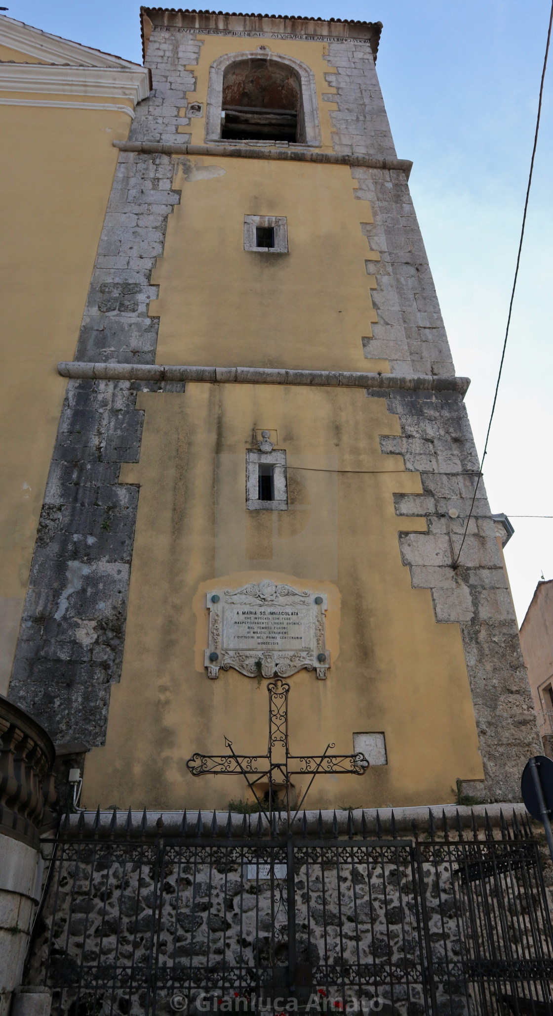 "Bagnoli Irpino - Campanile della Chiesa di Santa Maria Assunta" stock image