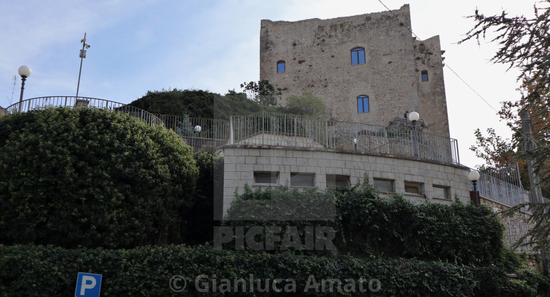 "Bagnoli Irpino - Castello Cavaniglia dal parcheggio" stock image