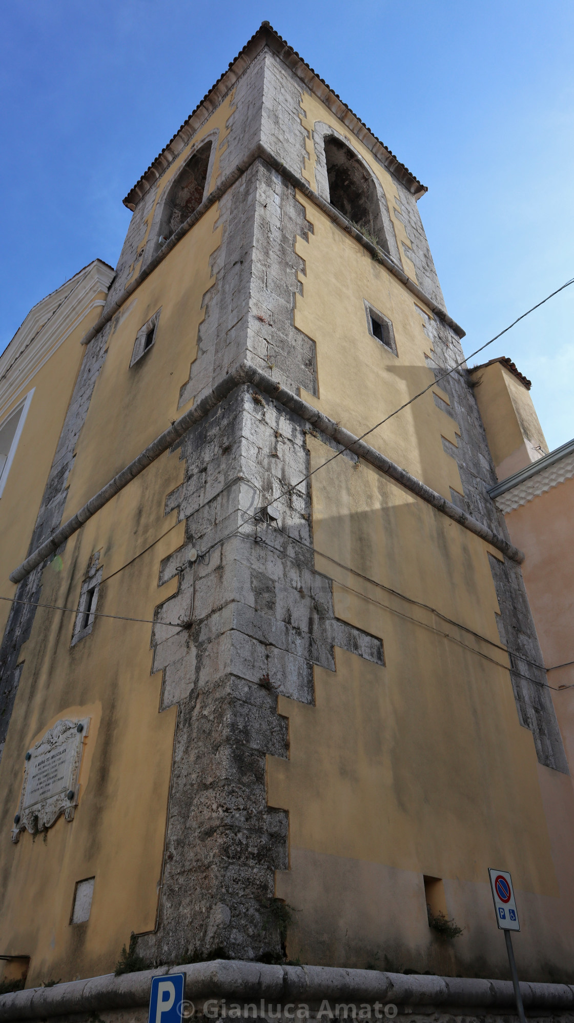 "Bagnoli Irpino - Campanile della Chiesa Madre di Santa Maria Assunta" stock image