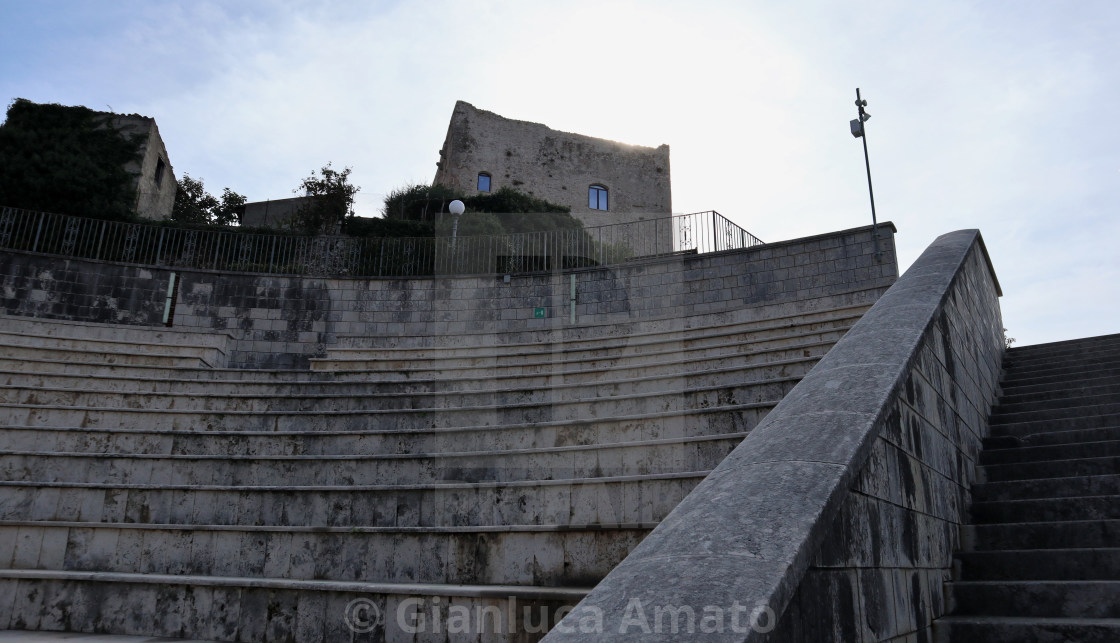 "Bagnoli Irpino - Castello Cavaniglia dalla cavea" stock image