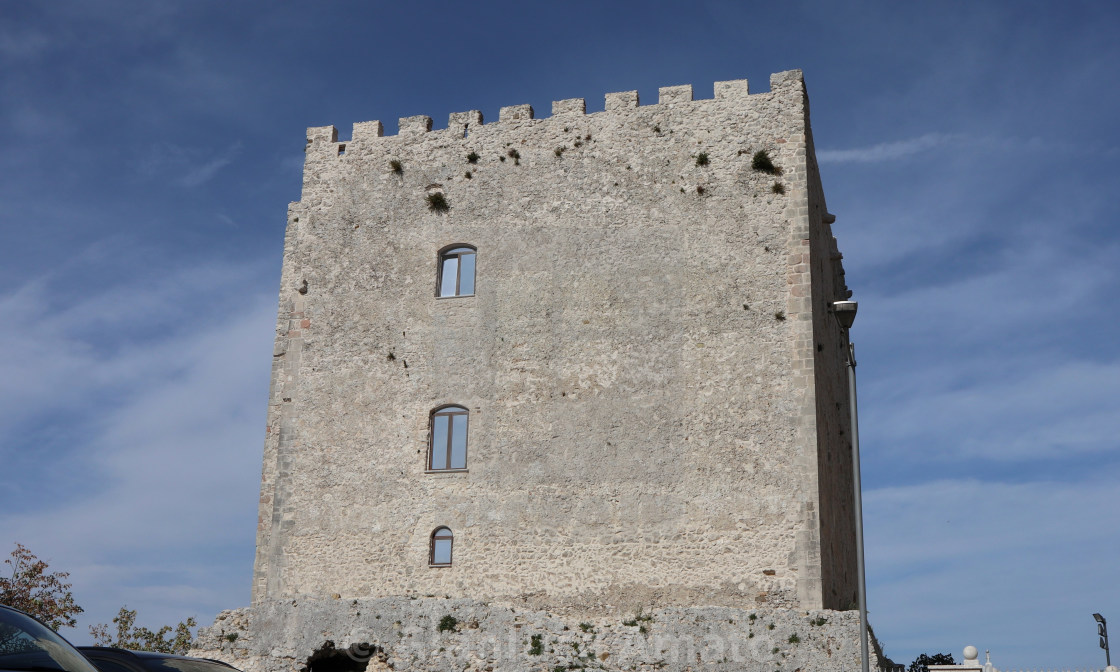 "Bagnoli Irpino - Castello Cavaniglia dalla piazza" stock image