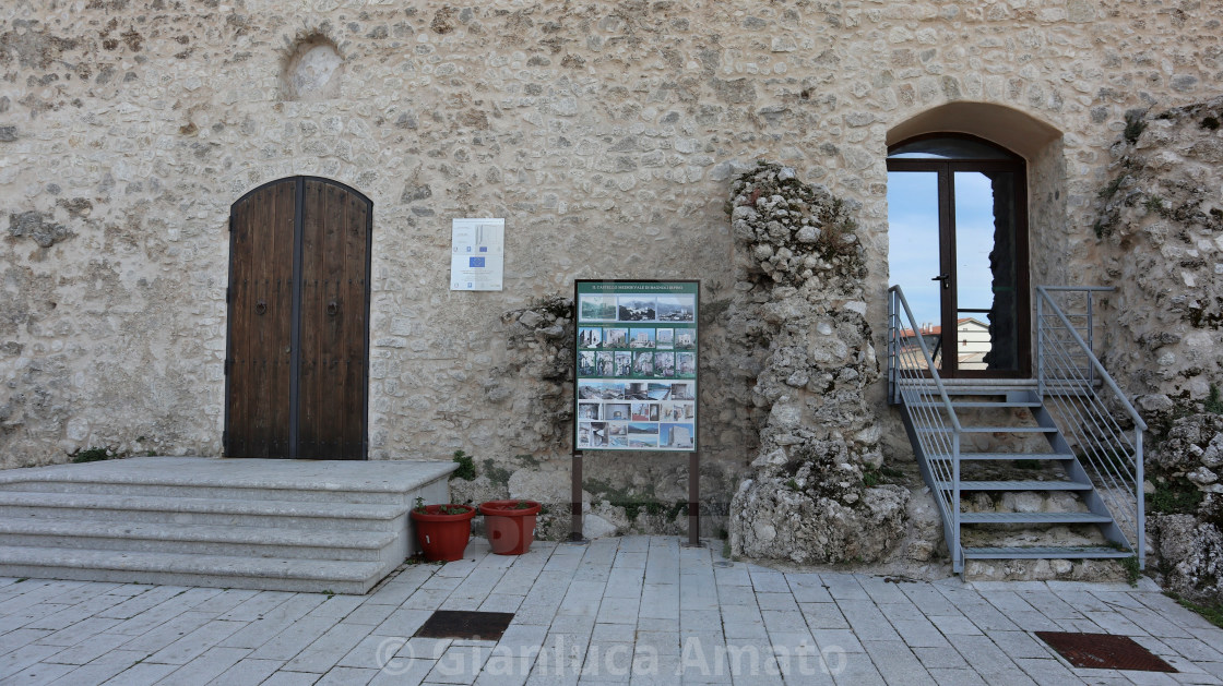 "Bagnoli Irpino - Entrata di Castello Cavaniglia" stock image